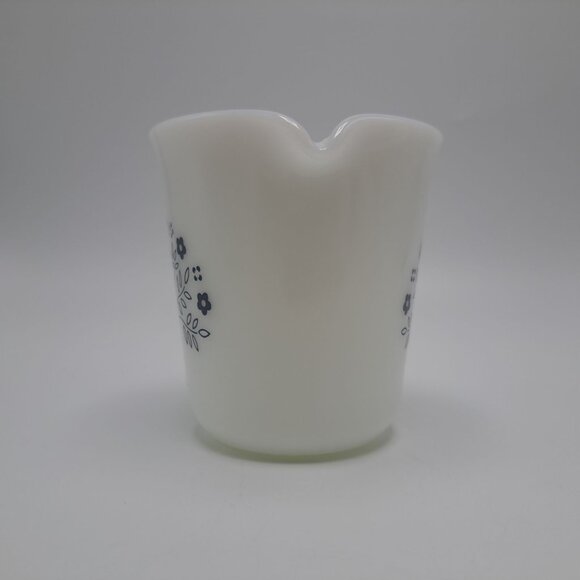 Pyrex Corning Ware Summer Expressions Blue Flower Creamer Vintage - Picture 6 of 10